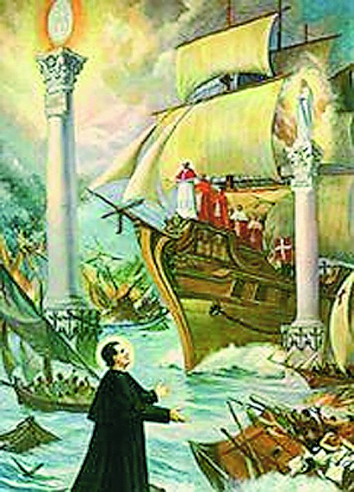 Thánh Bernard thành Clairvaux trao Mình Thánh Chúa cho Công tước xứ Aquitaine, khiến ông hoán cải ngay lập tức
